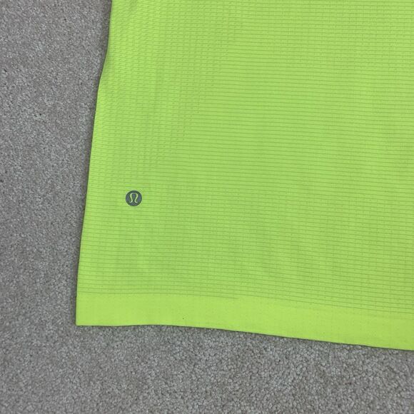 Lululemon Metal Vent Tech T Shirt Men Size XL Neon Green Yellow Gym Workout - Picture 11 of 16